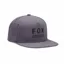 Fox Non Stop Tech Snapback Hat in Steel Grey